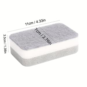 5 pcs, Cleaning Sponge, Double-Sided Scouring Pad
