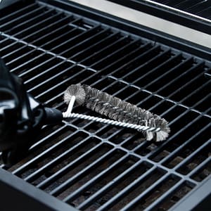 Expert Grill Small 3 Sided Cleaning Grill Brush with Soft Handle